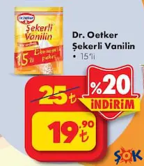 DR. OETKER ŞEKERLİ VANİLİN 15'Lİ